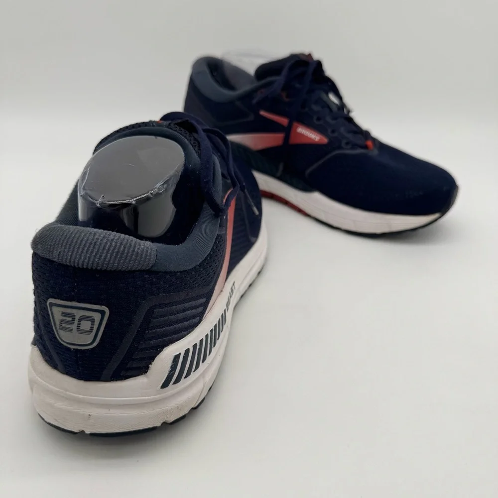 Brooks Beast 20 Navy Blue/Red Athletic Sneaker Size 10 - Picture 12 of 12